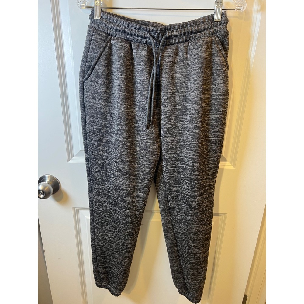 Angel Cult Womens Jogger‎ Sweatpants Space Dye Heathered Grey Large